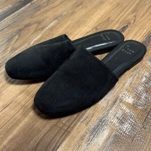 Women’s Black Suede Slip-On Shoes